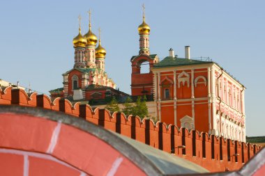 Russia, Moscow, May 2, 2011 - the walls of the Kremlin and cathe