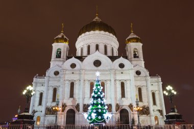 Mesih İsa Katedrali, Moskova, Rusya Federasyonu, yeni yıl, yılbaşı