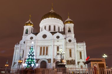 Mesih İsa Katedrali, Moskova, Rusya Federasyonu, yeni yıl, yılbaşı