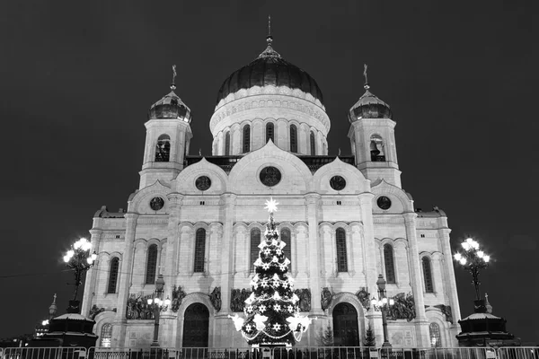 Catedral de Cristo Salvador, Moscou, Rússia, Ano Novo, Natal — Fotografia de Stock