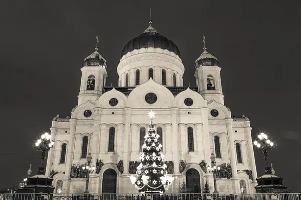 Catedral de Cristo Salvador, Moscou, Rússia, Ano Novo, Natal — Fotografia de Stock