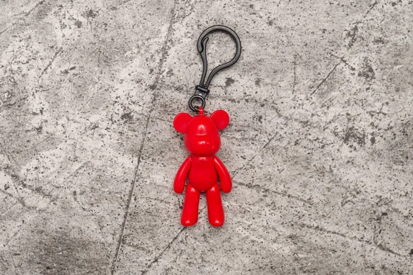 Schlüsselanhänger Bär Für Schlüssel Rot — Stockfoto