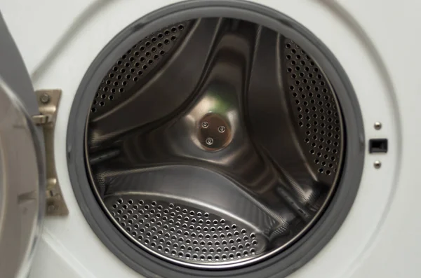 Door Empty Washing Machine Open — Stock Photo, Image