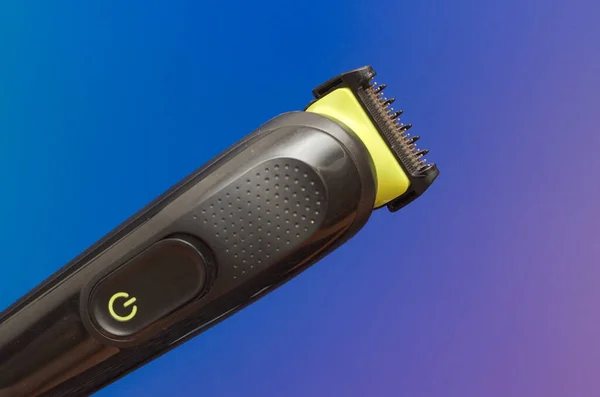 Cordless Hair Trimmer Blue Background — Stock Photo, Image