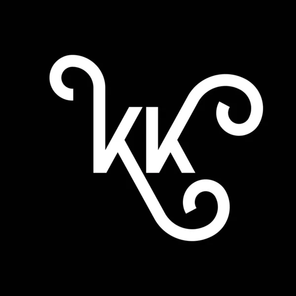 Форма Логотипу Чорному Тлі Творчі Ініціали Мають Поняття Логотипу Letter — стоковий вектор