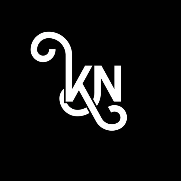 Дизайн Логотипа Черном Фоне Концепция Логотипа Creative Initials Буква Дизайн — стоковый вектор