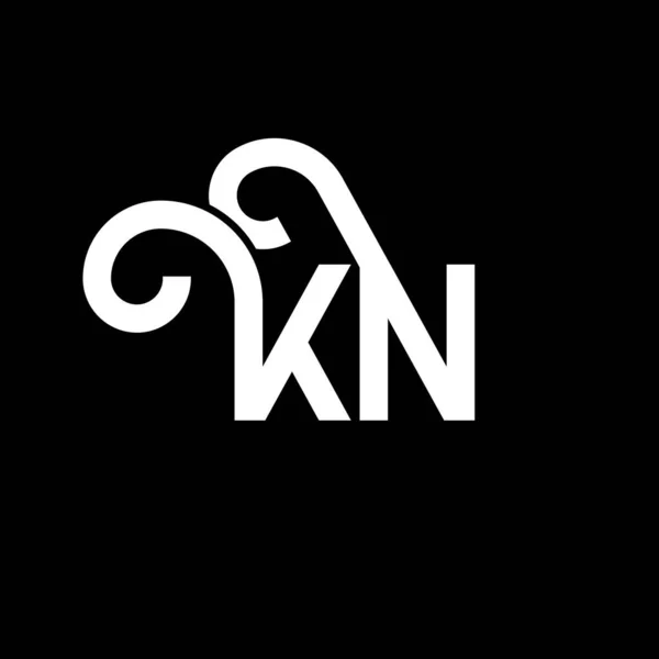 Brev Logo Design Svart Bakgrund Creative Initials Letter Logo Koncept — Stock vektor