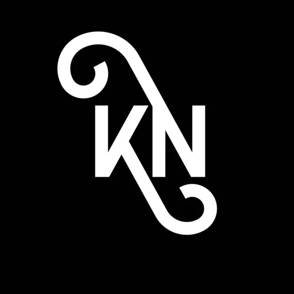 Дизайн Логотипу Літери Чорному Тлі Креативні Ініціали Концепції Логотипу Букви — стоковий вектор