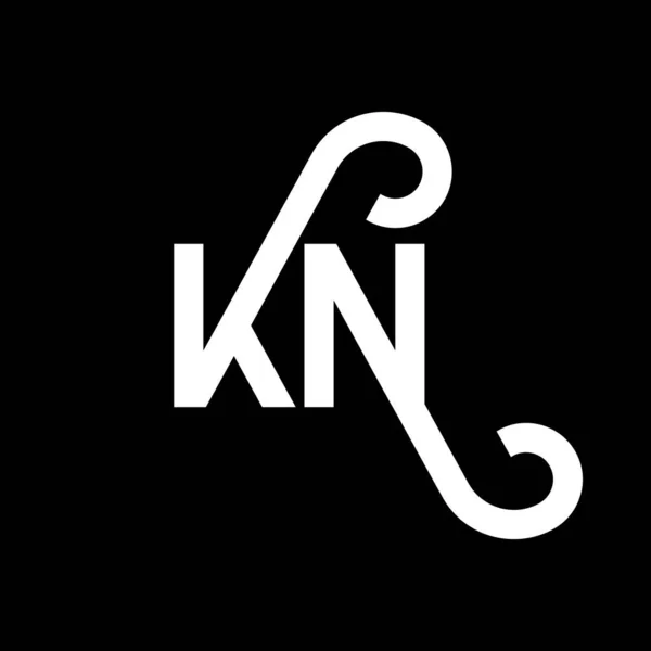 Brev Logo Design Svart Bakgrund Creative Initials Letter Logo Koncept — Stock vektor