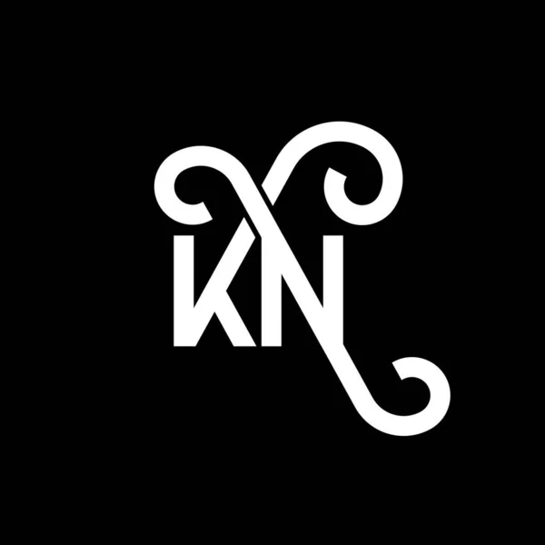 Carta Logotipo Design Fundo Preto Iniciais Criativas Conceito Logotipo Carta —  Vetores de Stock