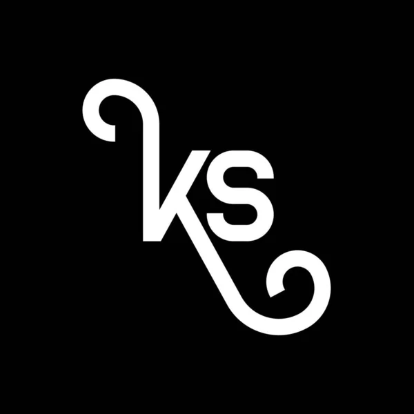 Письмо Логотип Дизайн Черном Фоне Концепция Логотипа Creative Initials Дизайн — стоковый вектор