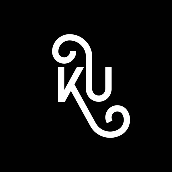 Σχεδιασμός Λογότυπου Γραμμάτων Μαύρο Φόντο Έννοια Λογοτύπου Δημιουργικών Αρχικών Γραμμάτων — Διανυσματικό Αρχείο