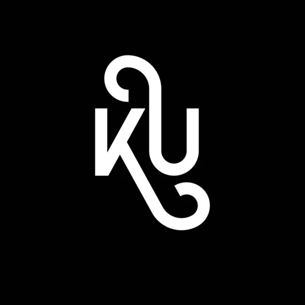 Σχεδιασμός Λογότυπου Γραμμάτων Μαύρο Φόντο Έννοια Λογοτύπου Δημιουργικών Αρχικών Γραμμάτων — Διανυσματικό Αρχείο
