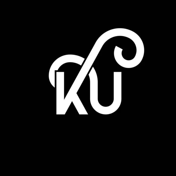 Logo Ontwerp Zwarte Achtergrond Creatieve Initialen Letter Logo Concept Letter — Stockvector