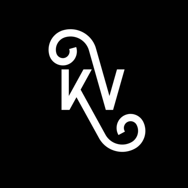 Betű Logó Design Fekete Háttérrel Kreatív Monogram Betű Logó Koncepció — Stock Vector