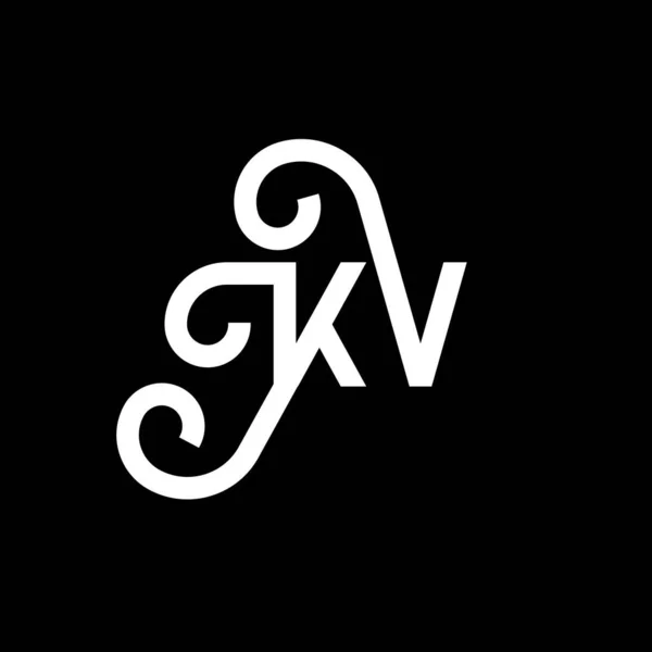 Betű Logó Design Fekete Háttérrel Kreatív Monogram Betű Logó Koncepció — Stock Vector