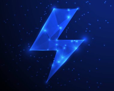 Fütürist Neon Şimşeği, Dijital Enerji Simgesi, Parlayan Elektrik Gücü, Siber Teknoloji Kıvılcımı, Yapay Zeka Sembolü
