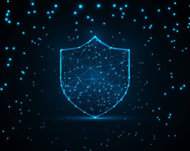 Low Poly Shield ICO 124; 3D Çokgen Koruma Sembolü (124; Minimalist Güvenlik Rozeti - 124; Oyun & UI Kalkan Tasarımı - 124; Vektör & PNG Düşük Polonyalı Kalkan Sanatı