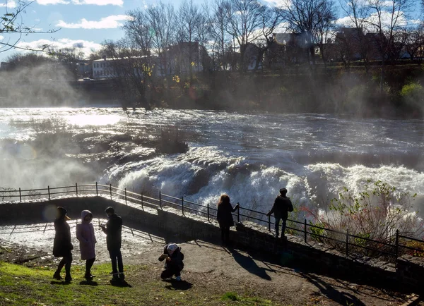 Paterson Usa Dec Грудня 2020 Пейзаж Туристів Які Переглядають Національний — стокове фото