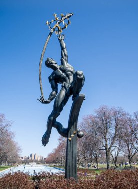 Queens, NY - April 3, 2021: Interior view of the the Queens Museum, formerly the Queens Museum of Art, an art museum and educational center located in Flushing MeadowsCorona Park