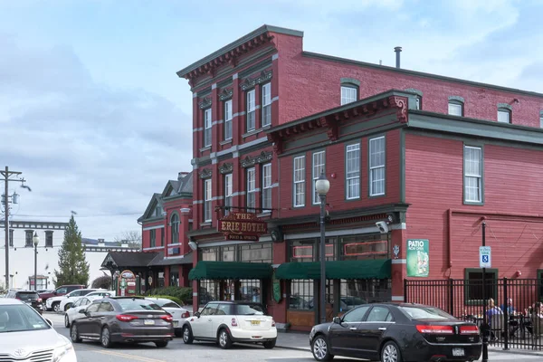 Port Jervis Usa April 2021 Three Quarter View Historic Erie — Stock Photo, Image