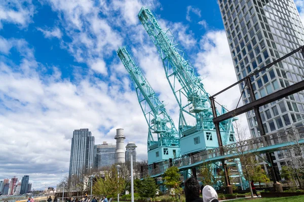 Brooklyn Usa April 2021 Die Portalkraniche Nordende Des Domino Parks — Stockfoto