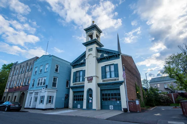 Kingston Usa Mai 2021 Einweihung Der Freiwilligen Feuerwehr Halle Und — Stockfoto