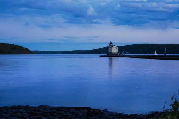 Kingston Mayo 2021 Una Vista Panorámica Histórica Rondout Light Faro — Foto de Stock