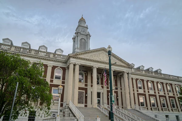 Schenectady Eua Maio 2021 Uma Vista Panorâmica Prefeitura Schenectady Exemplo — Fotografia de Stock