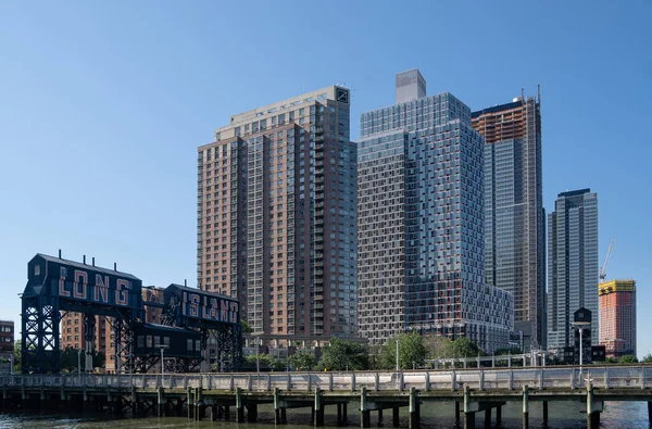 Long Island City Usa June 2021 View Gantry Plaza State — Stock Photo, Image