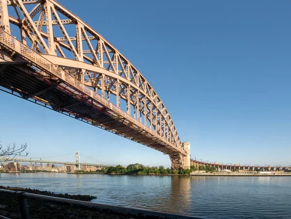 Astoria Estados Unidos Junio 2021 Vista Del Histórico Puente Hell —  Fotos de Stock