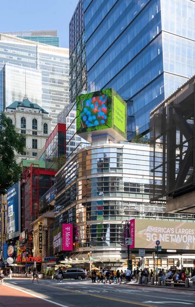 New York Usa Července 2021 Vertical View Eleven Times Square — Stock fotografie