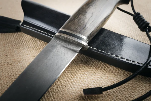 Hunting knives on background — Stock Photo, Image