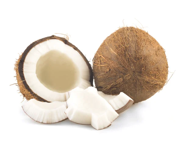 Coconut cut in half — Stock Photo, Image