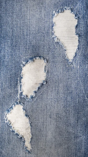 Torn denim texture — Stock Photo, Image