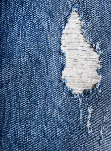 Порванная текстура джинсы — стоковое фото