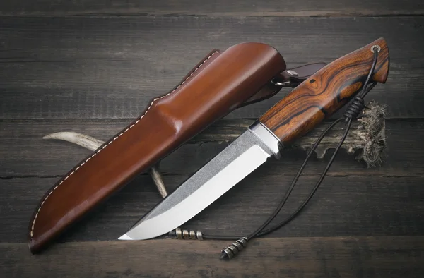 Hunting knife handmade — Stock Photo, Image