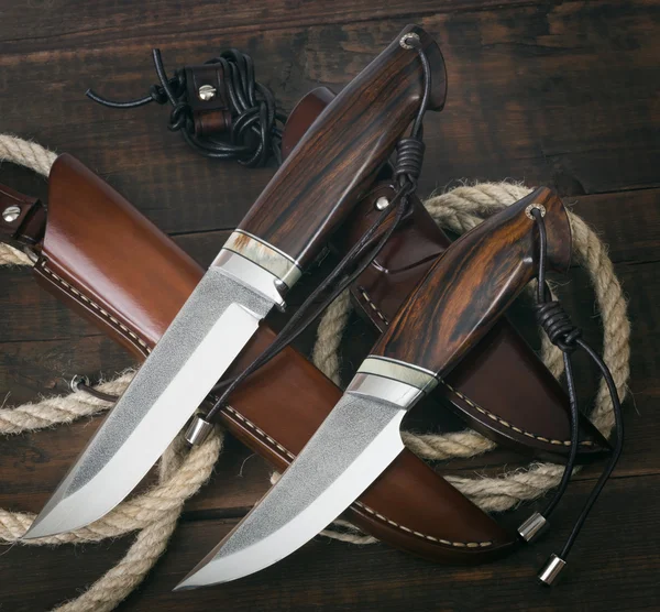 Beautiful hunter knives — Stock Photo, Image