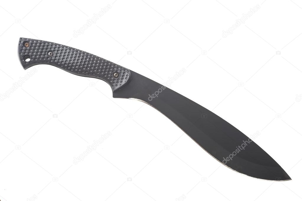 Kukri knife with black handle 
