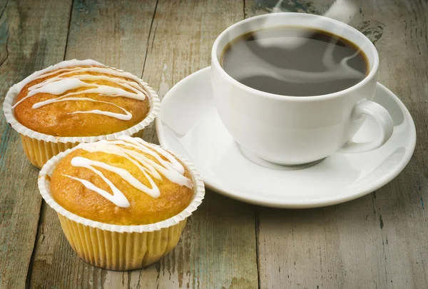 Coffee with muffins — Stock Photo, Image