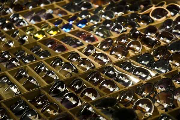 Sunglasses on the shop — Stock Photo, Image