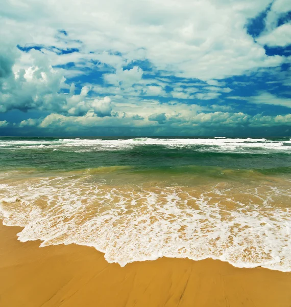 Strand en tropische zee — Stockfoto