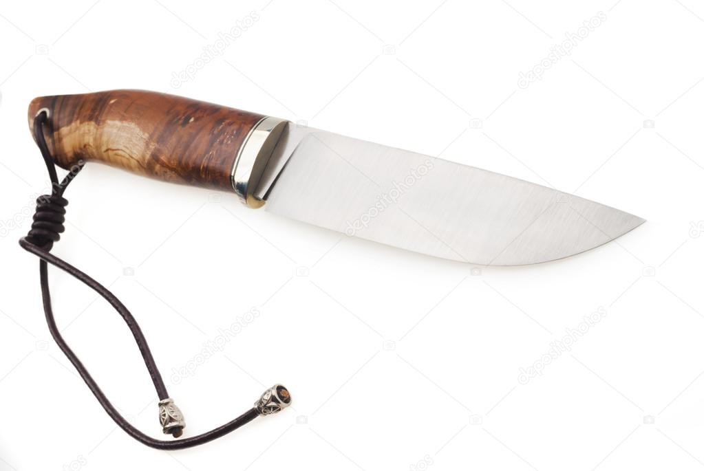 Vintage knife with wooden handle