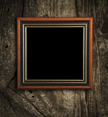 Ahşap kare fotoğraf çerçevesi