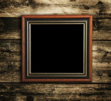 Ahşap kare fotoğraf çerçevesi