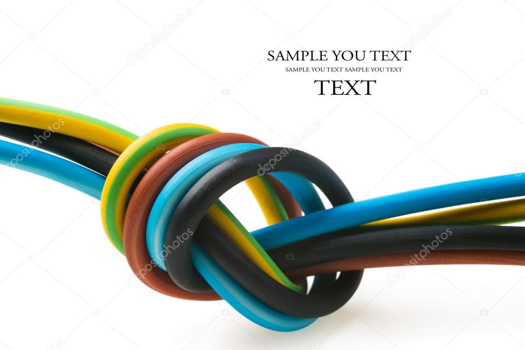 Colorful electric cable