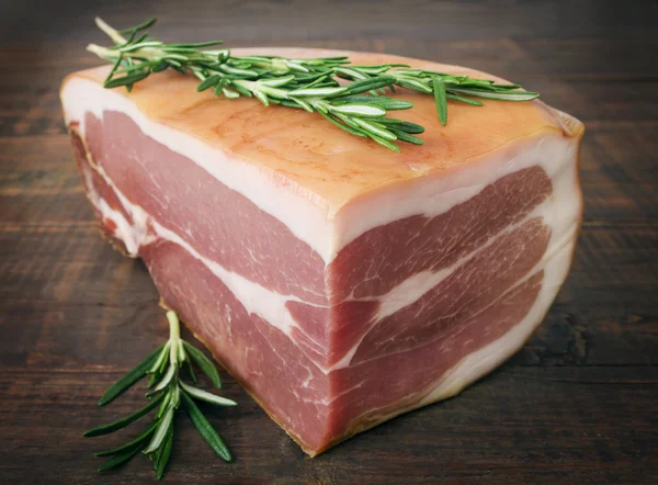 Gerookte ham close-up — Stockfoto