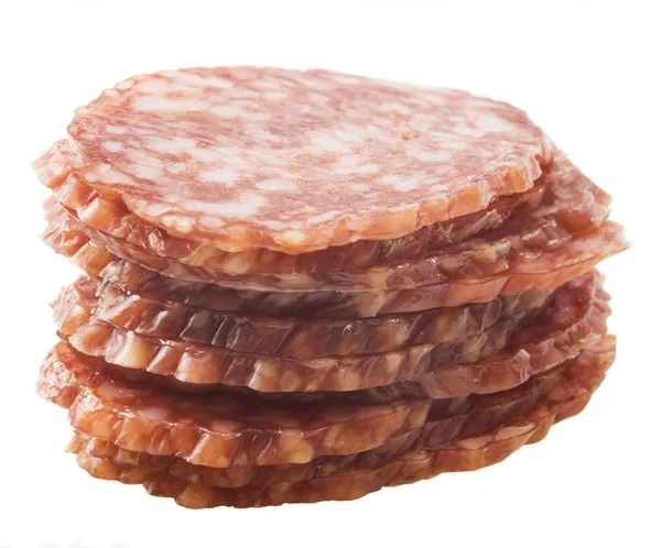 Slices of Italian salami — Stock Photo, Image