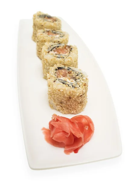 Japanese sushi rolls — Stock Photo, Image