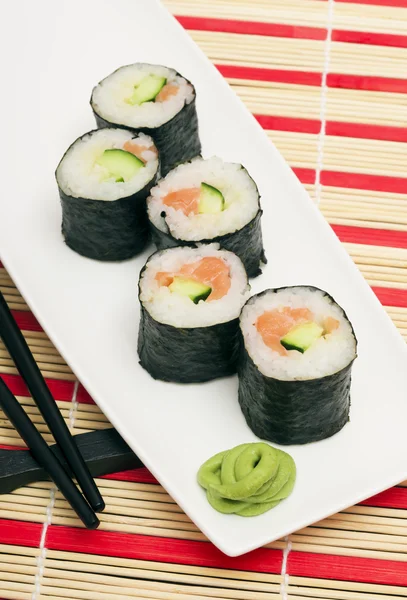 Rolls made of salmon — Stock Photo, Image